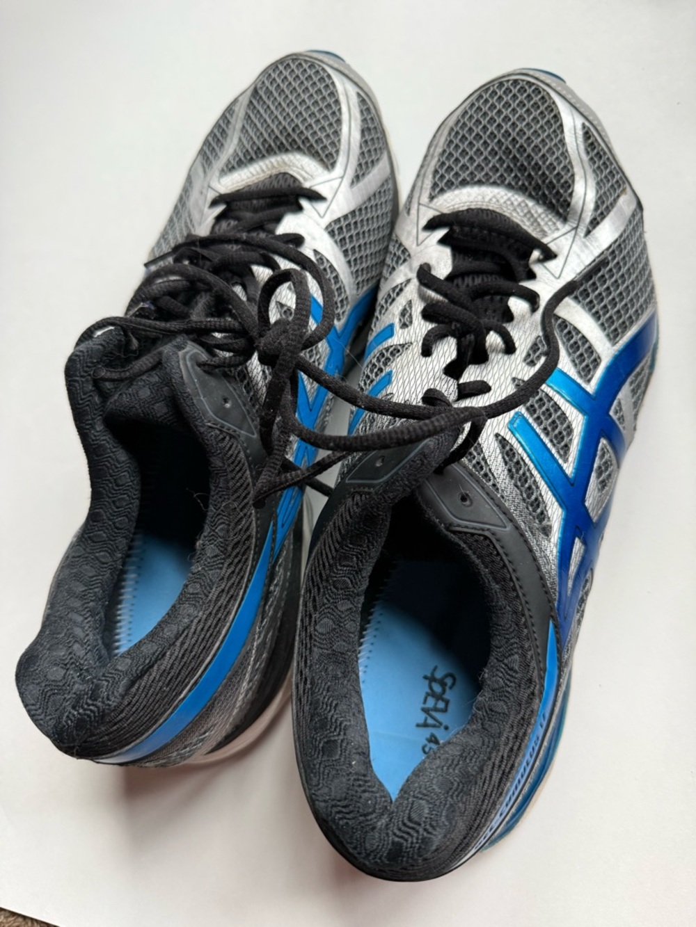 ASICS Gel-Cumulus 17 Men’s Running Shoes Size 15 2E Wide Gray Blue Athletic